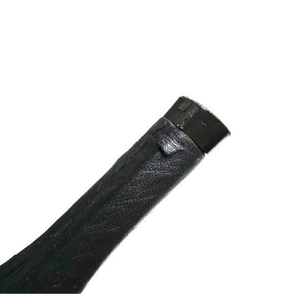 Pedro Garcia Black Pebbled Leather Sandals 4.25 Inch Heel - Size EU 39 (US 8) - Picture 12 of 17